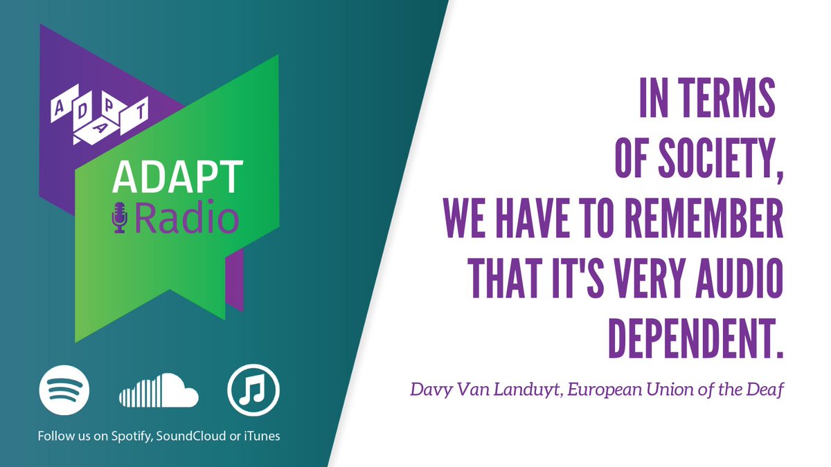 AdaptCentre's tweet image. #ADAPTRadio: @SignONEU experts @DShterionov &amp;amp; @DavyVL discuss the challenges the #deaf and #hardofhearing #DHH community faces in the digital world &amp;amp; barriers that exist in #signlanguage #translation.
Listen now by searching #ADAPTRadio wherever you get your podcasts, or Youtube