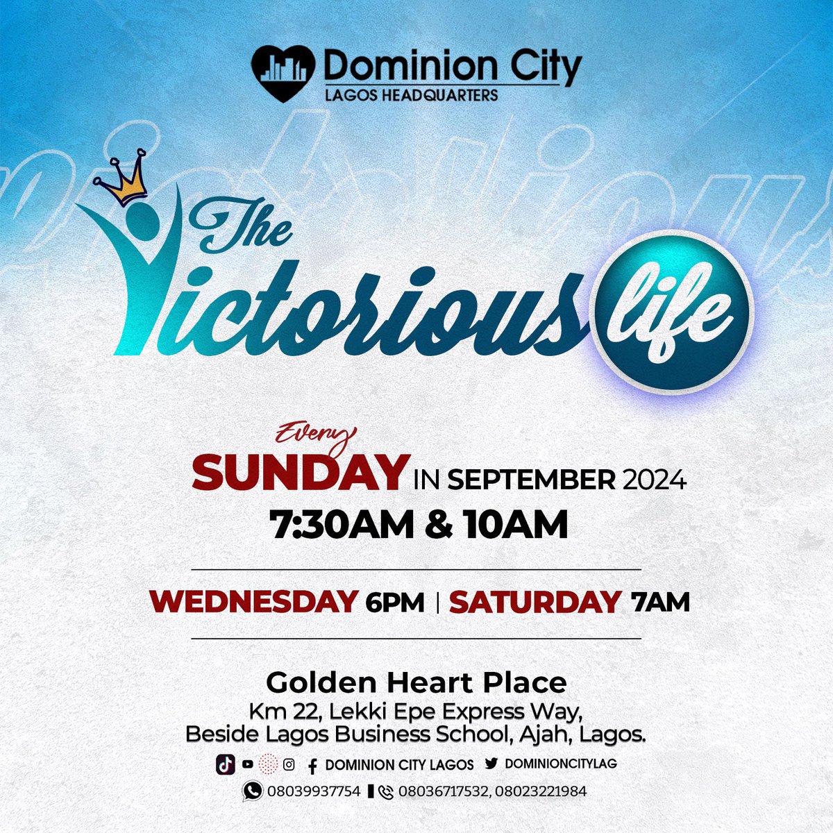 dominioncitylag's tweet photo. Introducing our activities line-up to help you kickstart your month efficiently.
Make the most of the month of September by integrating these activities in your calendar.
Don’t miss any of our services this month, as we will be treating crucial topics.
#SeptemberCalendar https://t.co/X6u89IjVzA