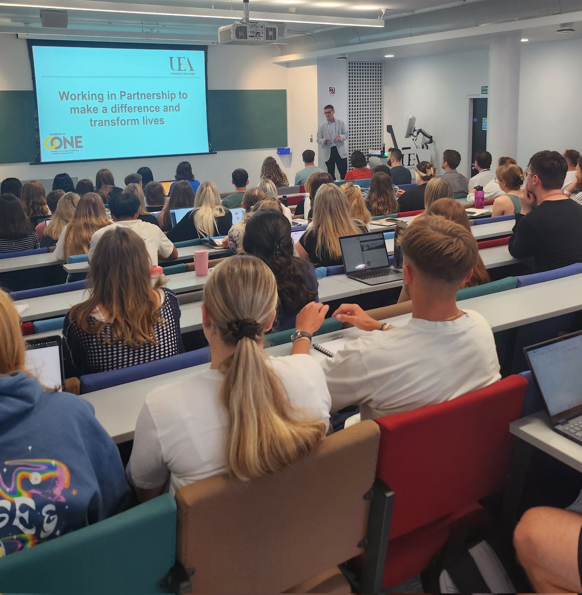 UEA_PGCE's tweet photo. Welcome to our Primary PGCE 24/25 trainee teachers 👩‍🏫👨‍🏫 It was wonderful to be back on campus hearing from @ueasport @UEALibrary and the student support team this morning. https://t.co/QhN2ymZexe