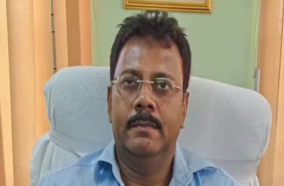 Indian__doctor's tweet image. RG Kar's ex-principal Sandip Ghosh who got promotion by WB Govt after inhuman #rgkar incident  arrested by CBI in corruption charges.
#justiceforabhya #justiceforRGKar