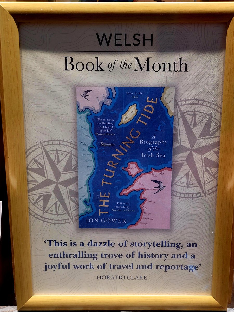 How wonderful to see a full window display devoted to <a href="/JonGower1/">Jon Gower</a>'s new book The Turning Tide. Jon's a good friend to many of us writers in Wales, encouraging + celebrating our achievements. It's great to see his work rightfully showcased. Llongyfarchiadau Jon 😍 <a href="/WaterstonesCDF/">Waterstones Cardiff</a>