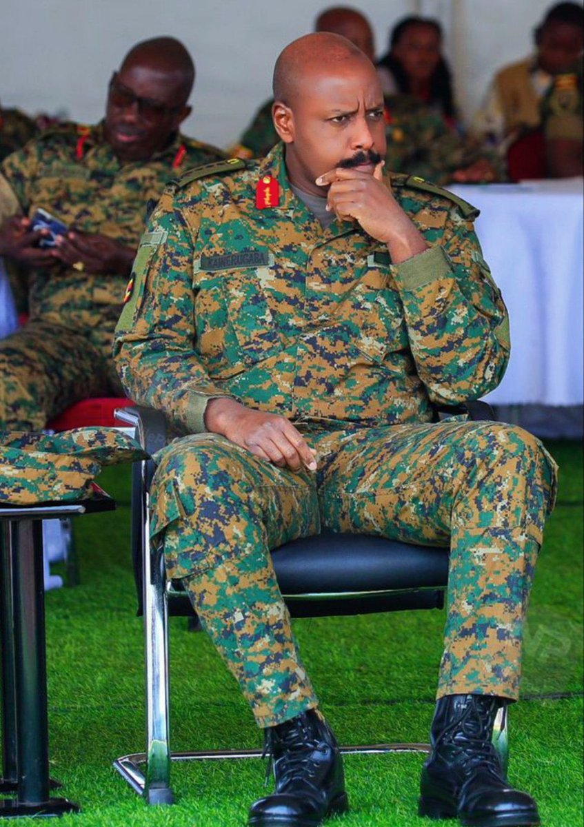 Uganda's next president Gen.Muhoozi Kainerugaba is a deep thinker. 🫡🫡