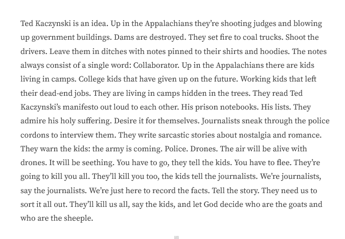 Last plug for new story: "Five Biographies of Ted Kaczynski": sundoglit.com/robert-g-penne…