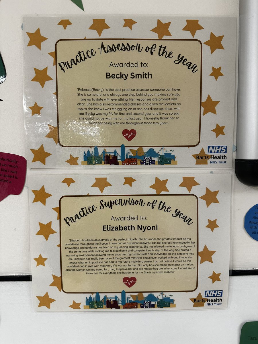 So excited to announce our Midwifery #PracticeAssessor and #PracticeSupervisor of the year at Whipps Cross! We received so many amazing nominations. We are so grateful to our #midwives ❤️ <a href="/NHSBartsHealth/">Barts Health</a> <a href="/MaternityWX/">Whipps Cross Maternity</a>