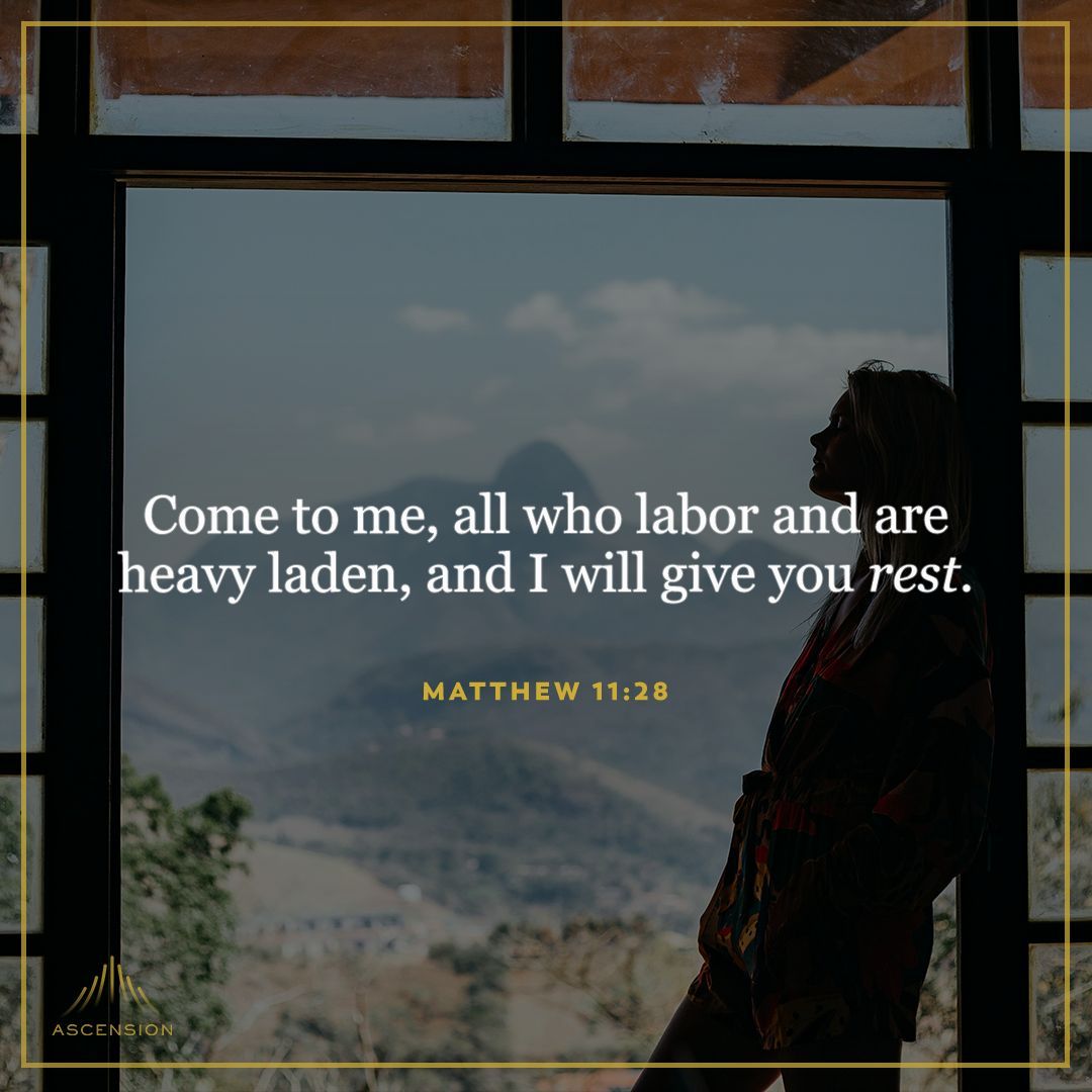 AscensionPress's tweet image. Lord, help us rest in you. 🙏