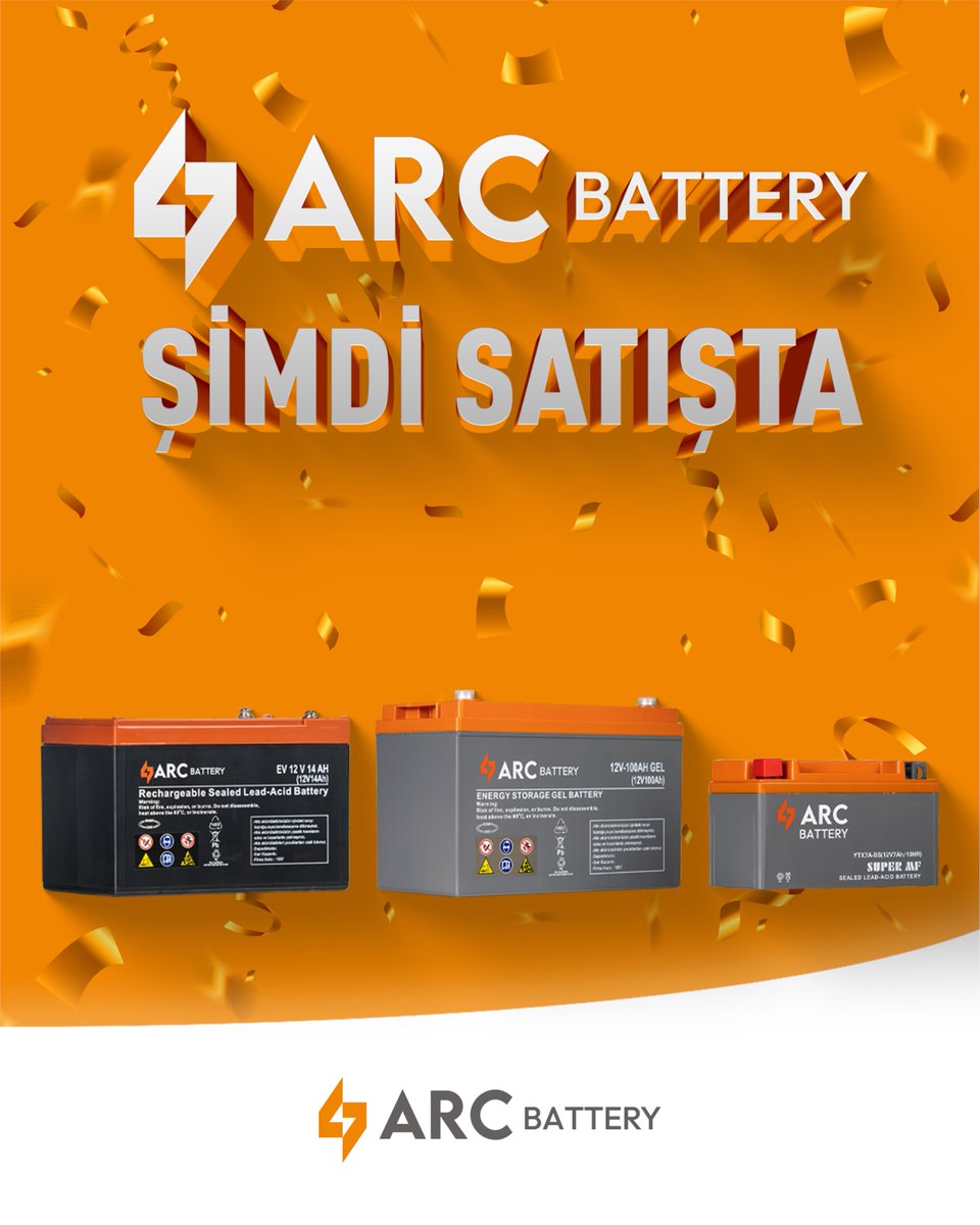 Sektörün tecrübeli markası, Türkiye’nin parlayan yıldızı Arıcıoğlu Otomotiv’den bütçe dostu bir
akü: ARC Battery! Her ihtiyaca uygun akü ihtiyaçlarınız için siz de kesintisiz enerjiyi ve maksimum
performansı tercih edin.

#AriciogluOtomotiv #ArcBattery #PerformansinSifresi