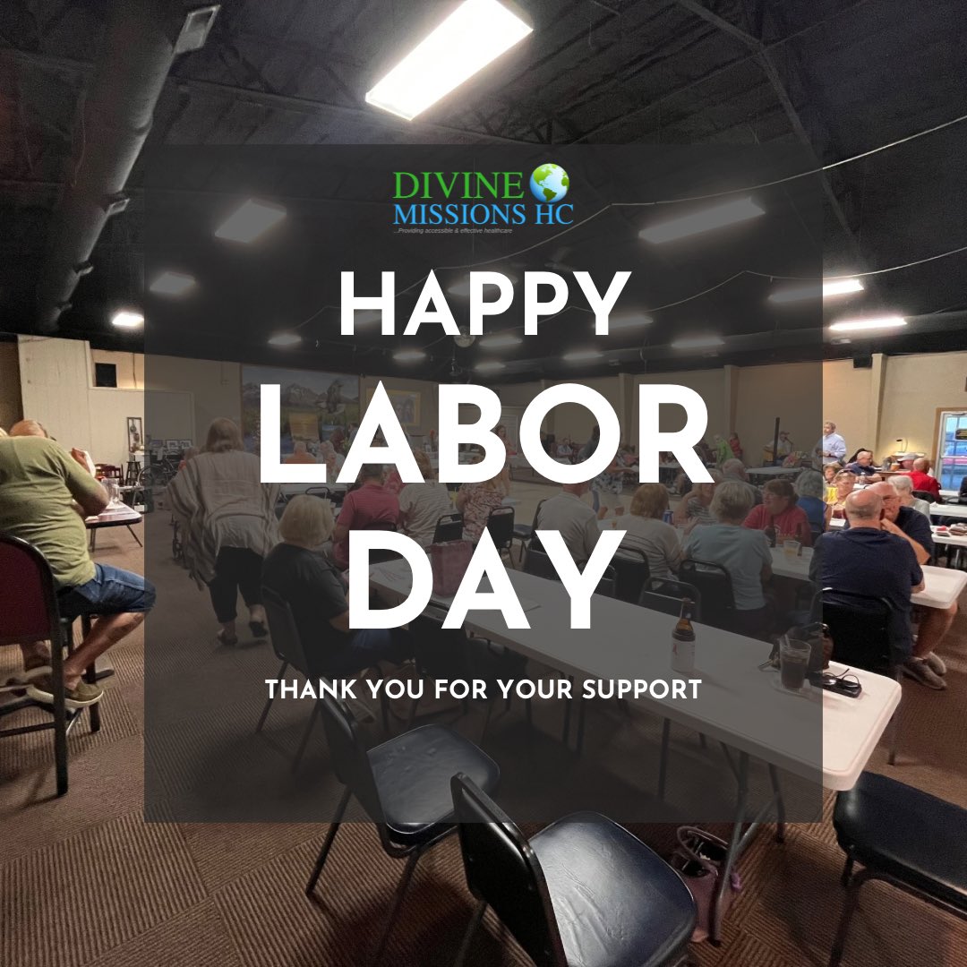 DivineMissionsH's tweet photo. Happy Labor Day from Divine Missions Health Center! 

#laborday #healthcareaccess https://t.co/gqArCXOhfQ