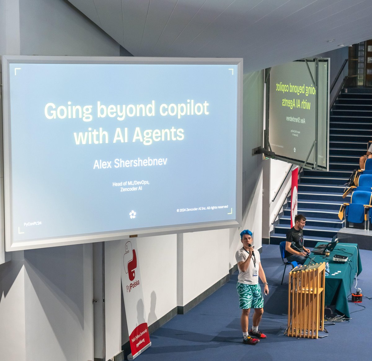 zencoderai's tweet image. Just wrapped up at #PyConPoland! 🚀 Zencoder’s AI agents are moving from assistants to active problem solvers, empowering devs to code smarter. 💡 Huge thanks to everyone who came by—excited for what’s next! 🔥 #AI #CodingAgents #Python #PyCon