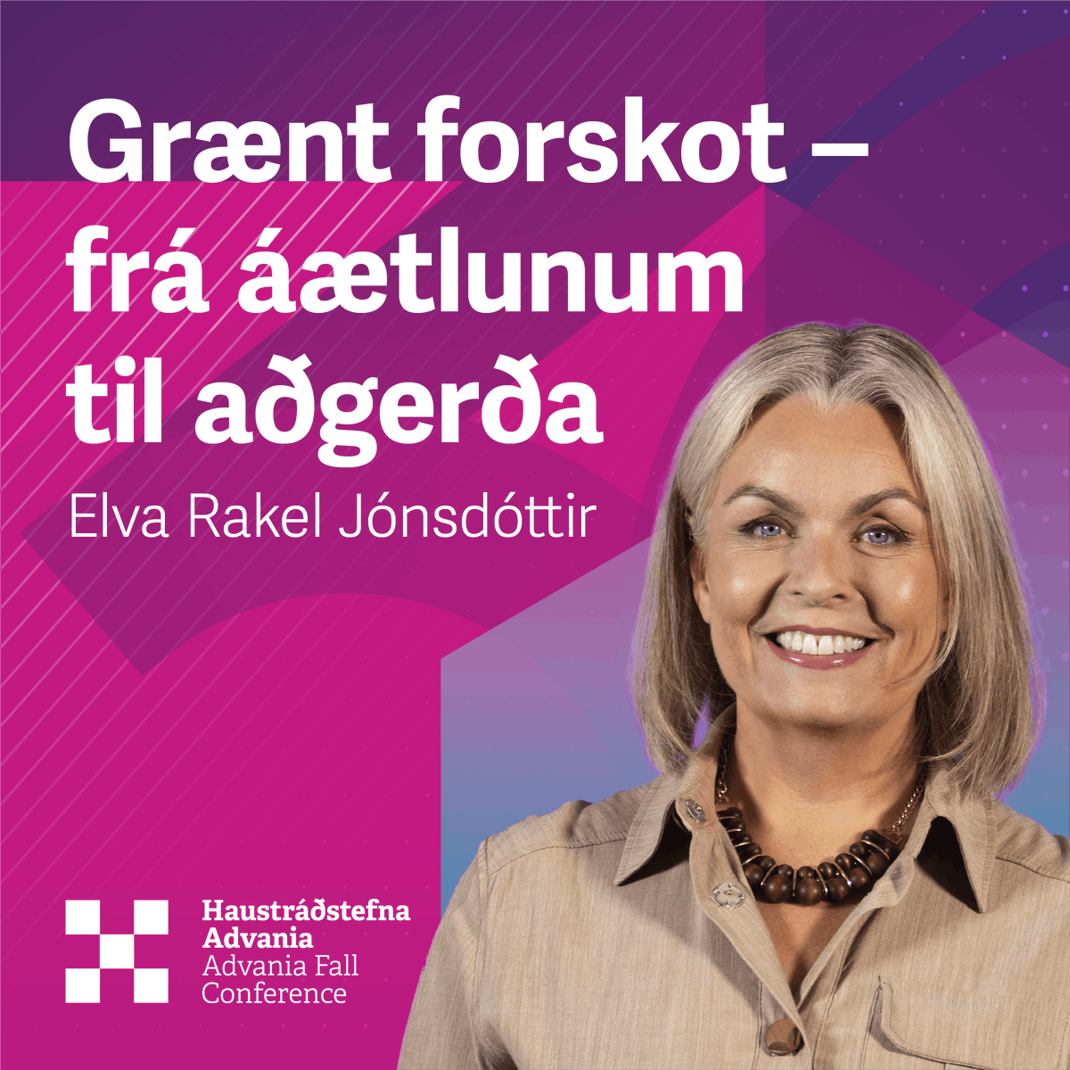 Hvernig getur fyrirtæki þitt fengið forskot í sjálfbærnimálum?  Elva Rakel Jónsdóttir, framkvæmdastjóri Festu, ræðir aðgerðir til að mæta framtíðaráskorunum á Haustráðstefnu Advania.   Tyggðu þér miða - tinyurl.com/5n6kddjm 

#AI #techconference #Haustradstefna