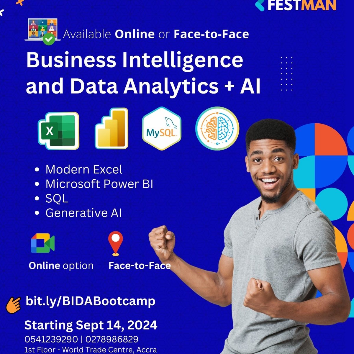 GREAT NEWS! Deadline Extended: Exclusive Discount Offer for Business Intelligence and Data Analytics + AI

Seats are limited, so act fast!

Apply Now: bit.ly/BIDABootcamp

The tech world is evolving—make sure you're equipped to evolve with it!