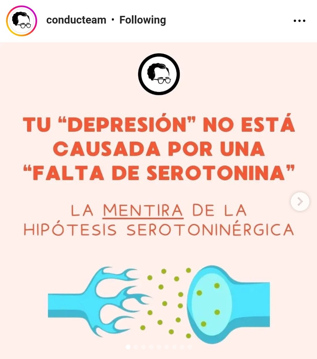 La depresión no es causada por una simple falta de serotonina en el cerebro (es un problema mucho más complejo)

Explicación magistral por @conducteam