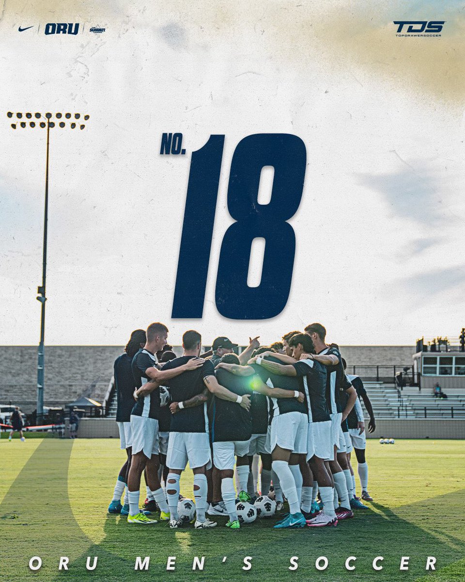 ORU Men's Soccer (@orumsoccer) on Twitter photo ๐๐๐ง๐ค๐๐ and ready to ๐ซ๐ข๐ฌ๐ ๐ง
#ORUMSOC coming in at #18 on the latest <a href="/TopDrawerSoccer/">TopDrawerSoccer</a> poll! ๐๐๐ง๐ค๐๐ and ready to ๐ซ๐ข๐ฌ๐ ๐ง
#ORUMSOC coming in at #18 on the latest <a href="/TopDrawerSoccer/">TopDrawerSoccer</a> poll!