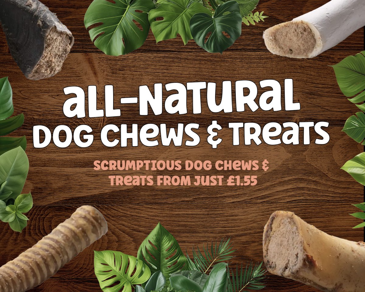 WuffiesUK's tweet photo. Time to stock up on all your favourite all-natural dog chews and treats!! 🐶 

Order now for quick delivery! https://t.co/Nl2gFKrmPd

#naturaltreats #natural #dogtreats #dogchews #dogs #puppies https://t.co/KTTaxUoVEC