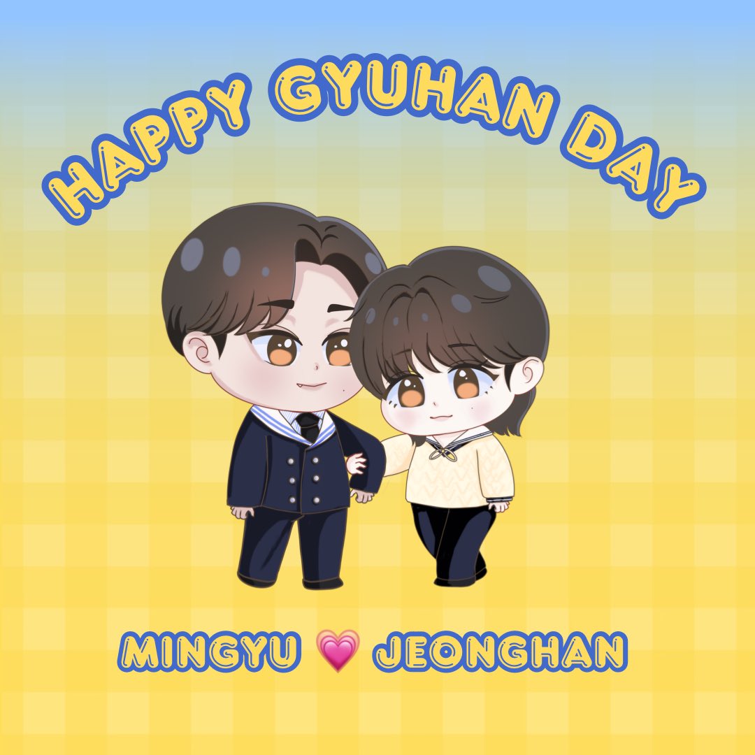 tokkotokki_'s tweet photo. Happy Gyuhan Day 💙💛
they will be better together 🥰
#밍쫑 #GYUHAN #MINHAN https://t.co/fiPBfSZTEY