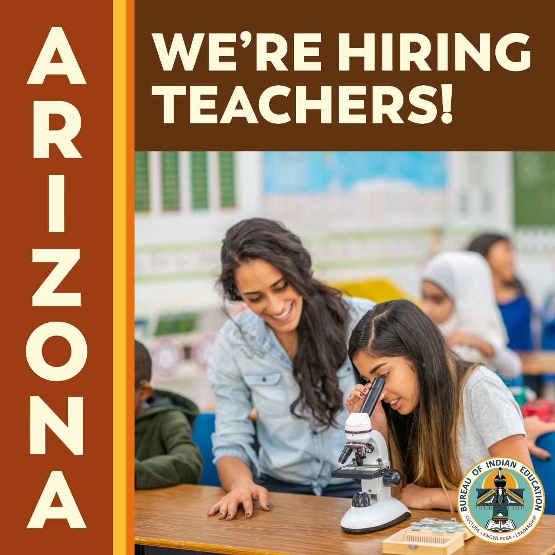 BureauIndianEdu's tweet image. 📚✨ Join our BIE Schools in Arizona 🌟🍎

📍Havasupai Elementary School 
Physical Education Teacher

📍Tohono O'odham High School (Papago) 
Social Studies Teacher

➡️ usajobs.gov/Search/Results…

#NativeEd