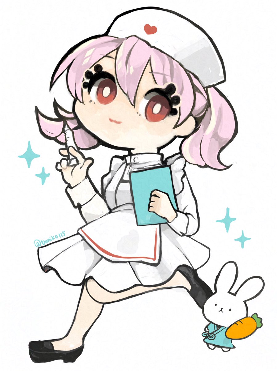 看護師さん🏥💕🐰　#オリジナル　#絵描きさんと繋がりたい