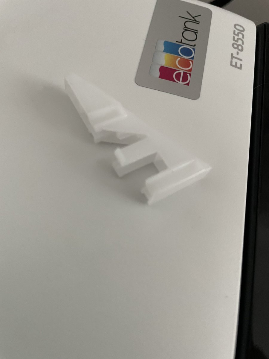 _ByMatt's tweet photo. @EpsonAmerica Hi, this piece of plastic was rattling around in the paper tray when I unwrapped my new ET-8550. Is it part of the packaging or is it part of the printer? https://t.co/zK7lJD4uSG