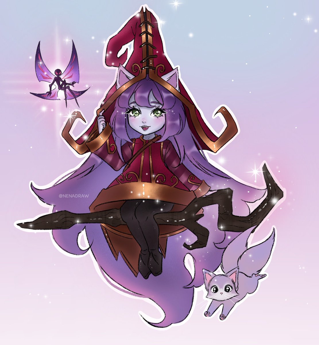 nenadraw's tweet photo. “Nunca mires a un tulipán a los ojos”
-Lulu 
#lululol #yordle #lol #leagueoflegends #leagueoffanart #digitalart #digitalartist #procreate https://t.co/zMmS3Ec7v1