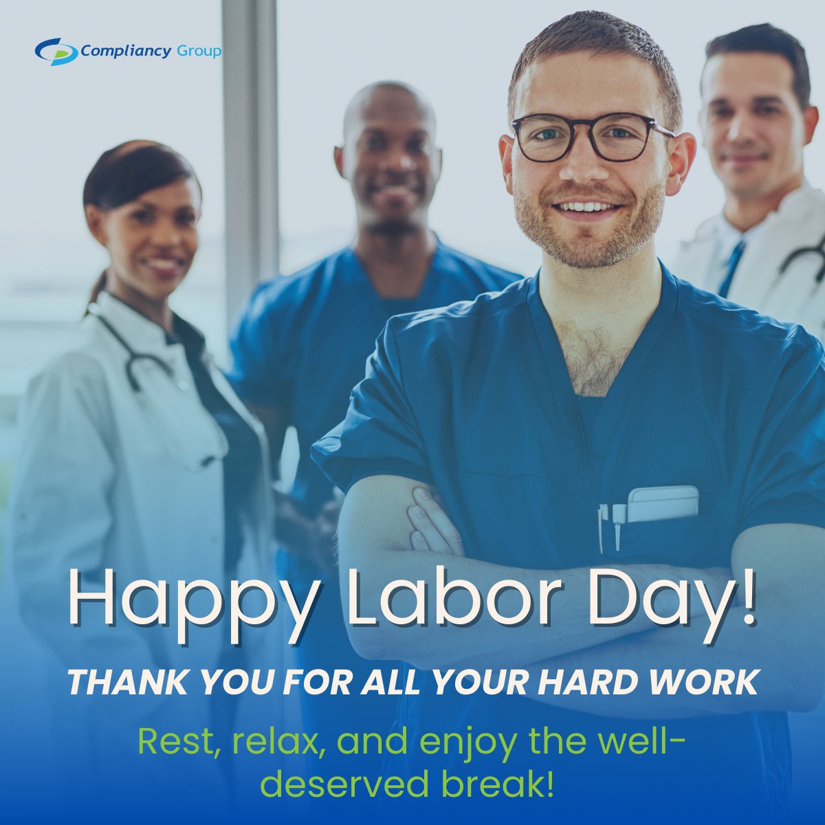 In honor of Labor Day, we would like to thank the medical community and our employees for all their hard work and dedication. We hope you can take this time to unwind and spend time with your family and friends.
