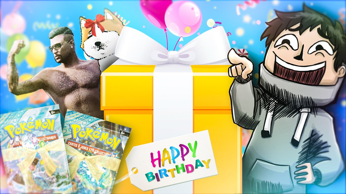 Ce soir 19h live Anniversaire avec Diffusion Twitch et Simultanément sur Youtube pendant au moins 12h 🥳 On va rendre l'argent bordel ! Ce soir c'est MOI qui vous fait plaisir au plus grand nombre que je puisse, à tout à l'heure 🫶🏻

📢 twitch.tv/mrbboy45 📢