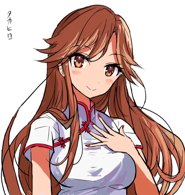 チーパオ荒潮ちゃん  #艦これ