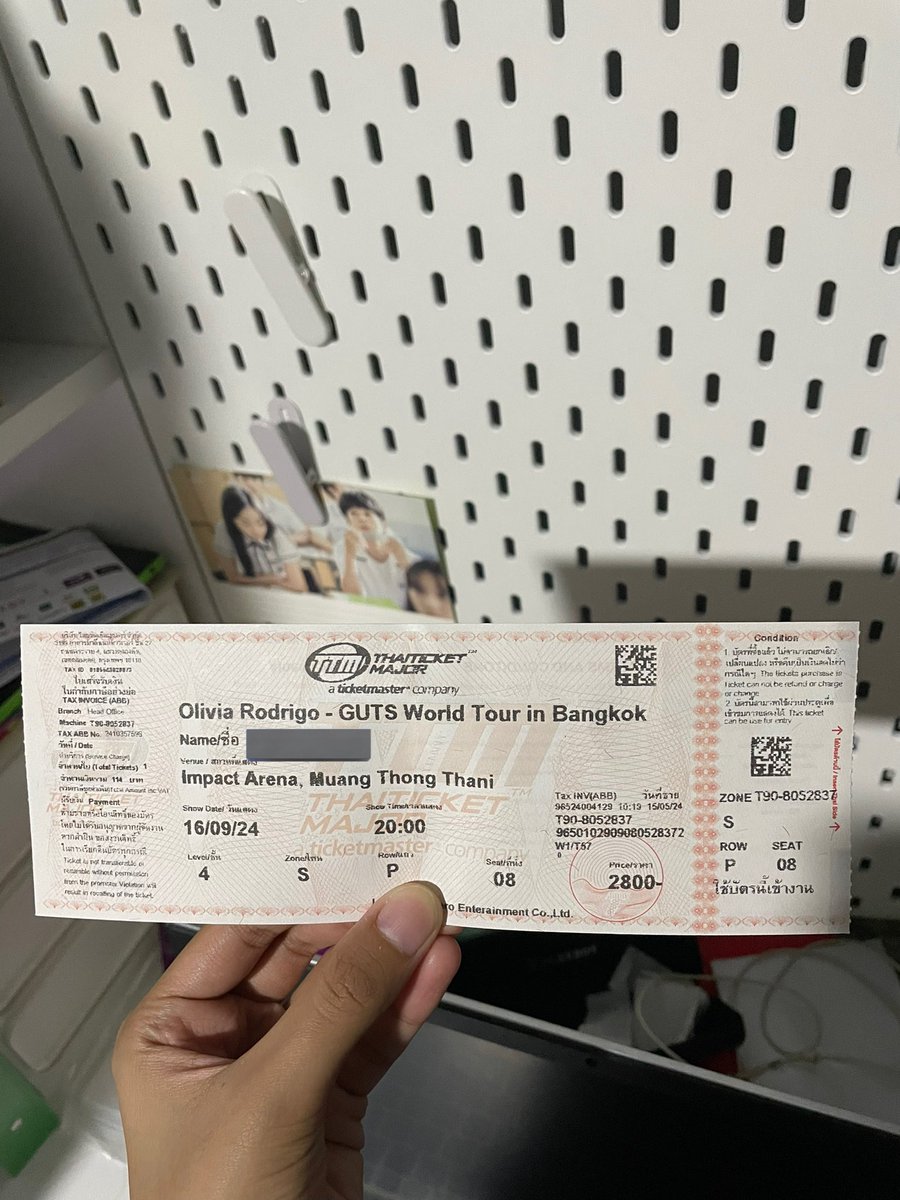 amarmy1997's tweet photo. ปล่อยบัตร olivia วันที่16 บัตร2,800 ปล่อย 2,400 ค่ะ ลดได้อีกนิดหน่อยนะคะ พอดีติดงานไปไม่ได้แล้วค่ะ #GUTSworldtourBKK https://t.co/NufFaYuH8g