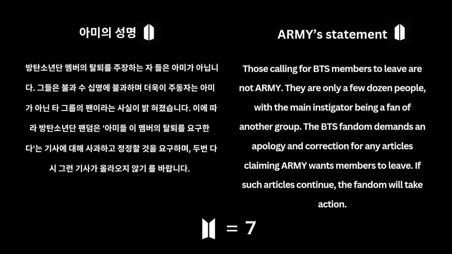 WE LOVE YOU YOONGI
FUTURES GONNA BE OKAY
BTS IS 7
#SugaDidNotLie
#YoongiNeverWalksAlone
#ARMYStandsWithSuga