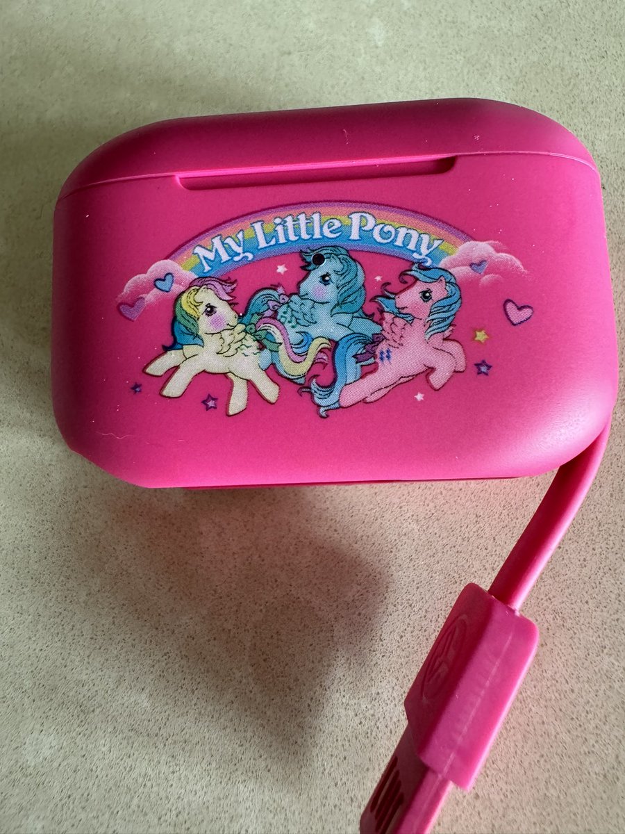 BrianFence's tweet photo. Yes. My Little Pony Earbuds for me. #mlp  #amwriting #amdancing https://t.co/bMGqAMwNkJ