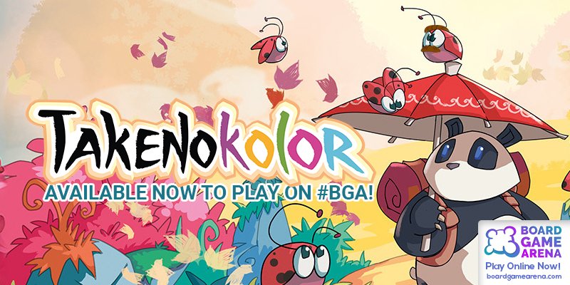 Board Game Arena (@boardgamearena) on Twitter photo And today it's all about Pens, Pandas and Palettes!
Let's welcome
🐼🐼🐼🐼TAKENOKOLOR🐼🐼🐼🐼,
from <a href="/AntoineBauza/">Antoine Bauza</a> and <a href="/Akashinai/">Corentin Lebrat</a> published by <a href="/StudioBombyx/">Bombyx</a> that you can enjoy right now on our platform!
Click below for more informations:
bga.li/poS0 #J2S #Boardgame And today it's all about Pens, Pandas and Palettes!
Let's welcome
🐼🐼🐼🐼TAKENOKOLOR🐼🐼🐼🐼,
from <a href="/AntoineBauza/">Antoine Bauza</a> and <a href="/Akashinai/">Corentin Lebrat</a> published by <a href="/StudioBombyx/">Bombyx</a> that you can enjoy right now on our platform!
Click below for more informations:
bga.li/poS0 #J2S #Boardgame