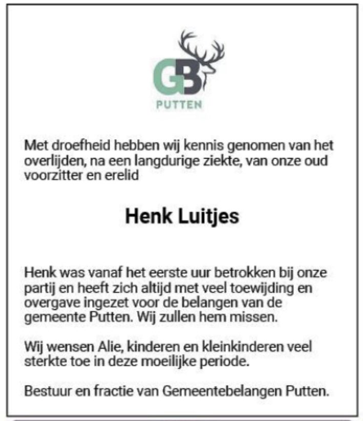 Gemeentebelangen Putten (@gbputten) on Twitter photo 