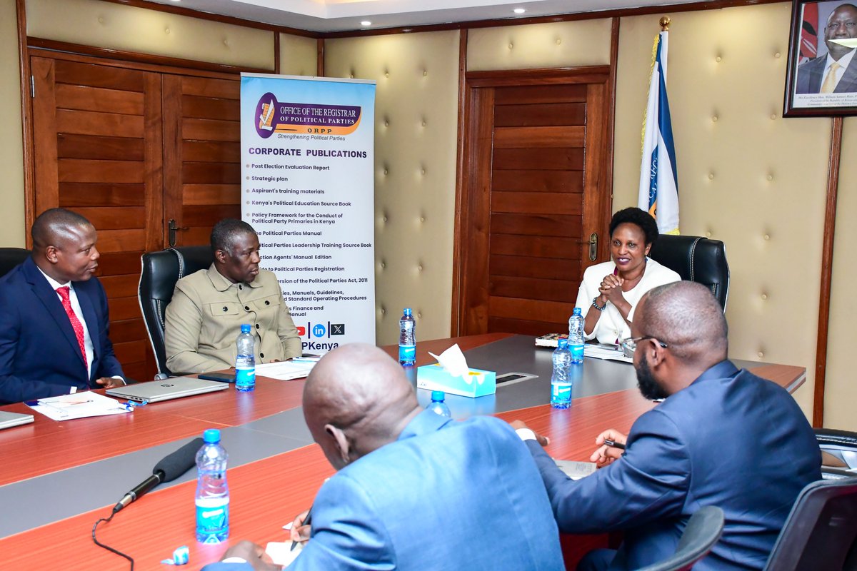 <a href="/ORPPKenya/">ORPPKenya</a>  is hosting the Political Parties Regulation Commission of Sierra Leone,2nd -5th September,2024 with support of,<a href="/Int_IDEA/">International IDEA</a> Sierra Leone.

In the visit, the officials will sharing   experiences of the two countries in the registration,regulation and funding of parties.