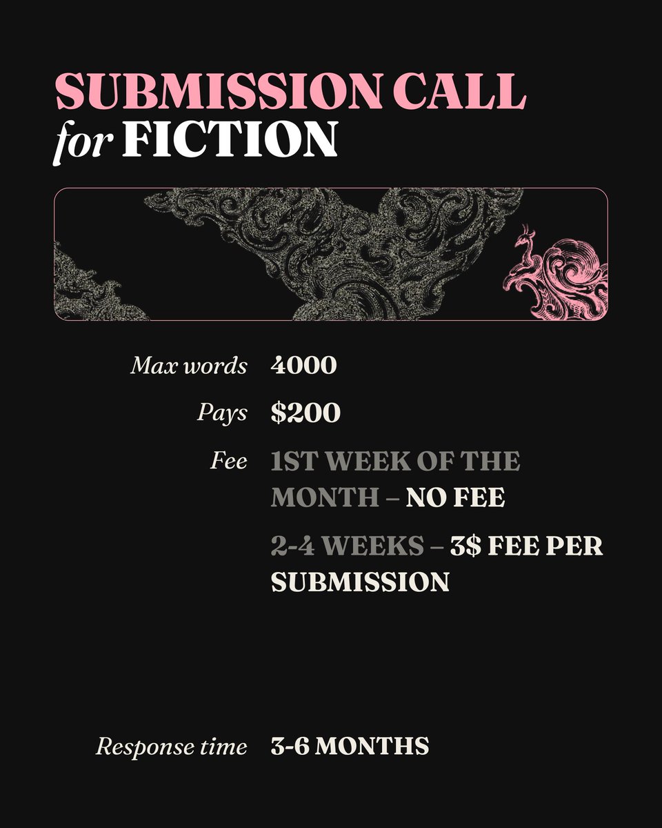 📣 Tell all your friends! 📣 
Submit to us and get all the details here ↓ 
writeordiemagazine.submittable.com/submit