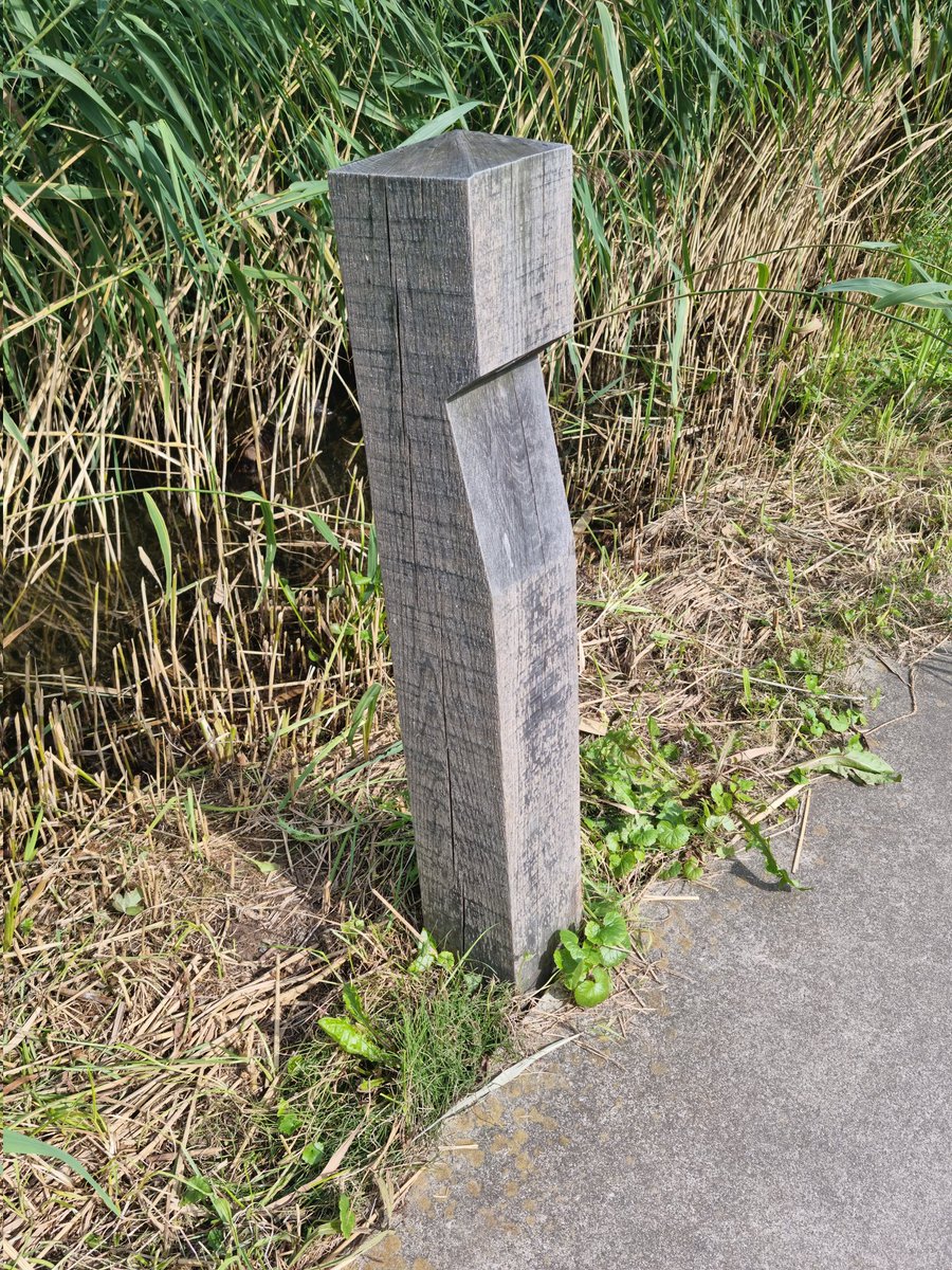 Bat friendly lighting in a bollard. Why? Just because I love them.