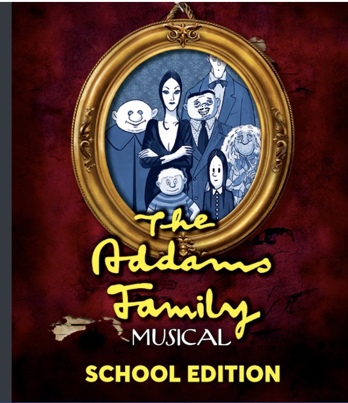 Coming soon !!! First meeting for all students Monday 9th September 3.15pm in the auditorium !! @Rainford_High #addamsfamily