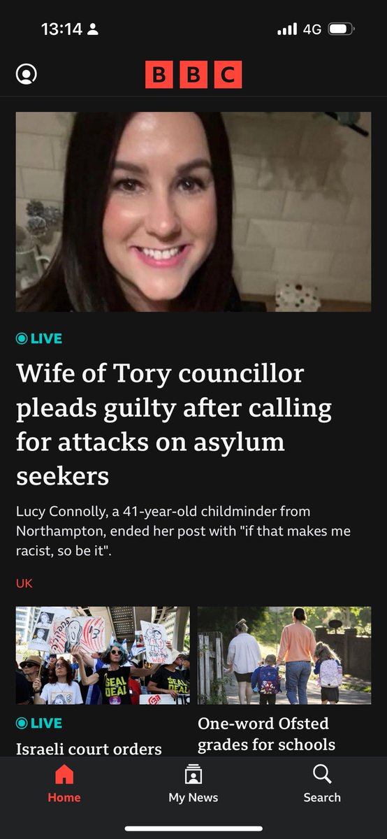MonjuMeah's tweet image. Lucy Connolly, wife of Tory councillor, has pleaded guilty to publishing a social media post which stirred up racial hatred.
She wrote “Mass deportation now, set fire to all the f****** hotels full of the bas***** for all I care... If that makes me racist, so be it”