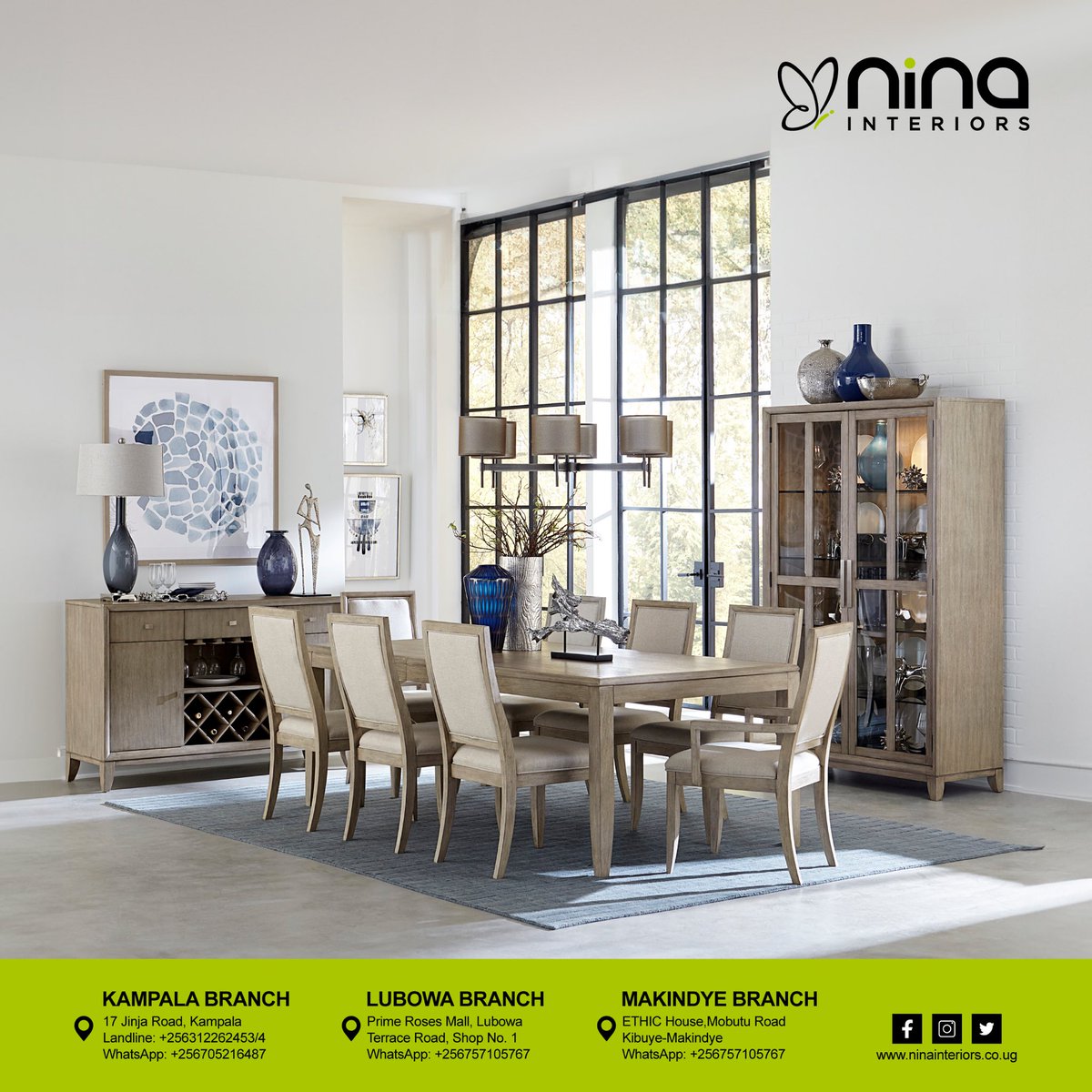ninainteriors's tweet photo. Comfortably accommodate family and friends with a stylish dining set. Featuring generously-sized chairs, durable materials, and padded seats, these sets ensures everyone has a seat at the table.

WhatsApp us at 0705216487 / 0757105767 to learn more! 

#ExperienceDistinction #DiningRoom #DiningSet