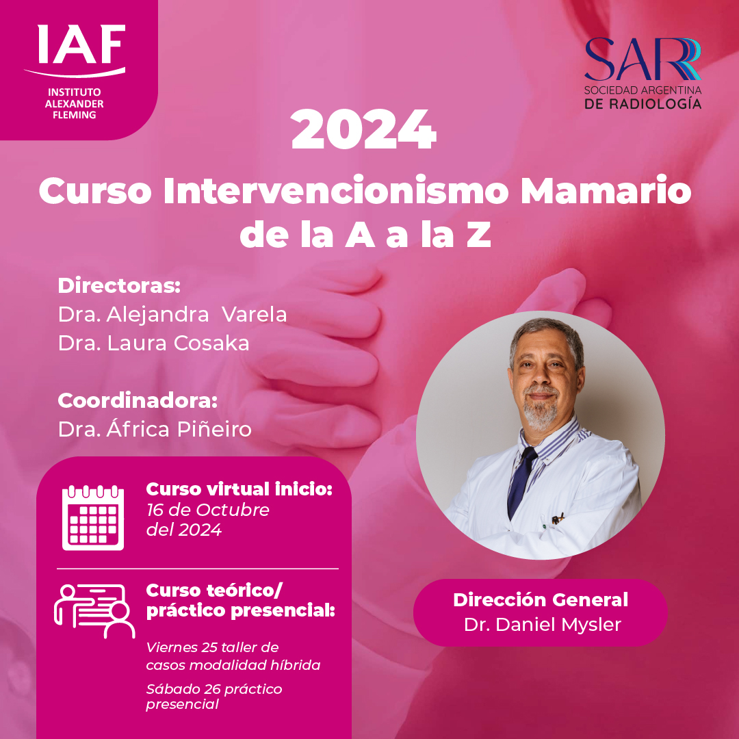 👍🏻 Recordá que se encuentra abierta la inscripción para el Nuevo Curso de Intervencionismo Mamario de la A a la Z dirigido por el Dr. Daniel Mysler, Jefe de Diagnóstico por Imágenes del Instituto Alexander Fleming.

Inscribite acá: h9uh5i0t.forms.app/cursodeinterve…

<a href="/dmysler/">daniel mysler</a> <a href="/IAF_Fleming/">Instituto Alexander Fleming</a>