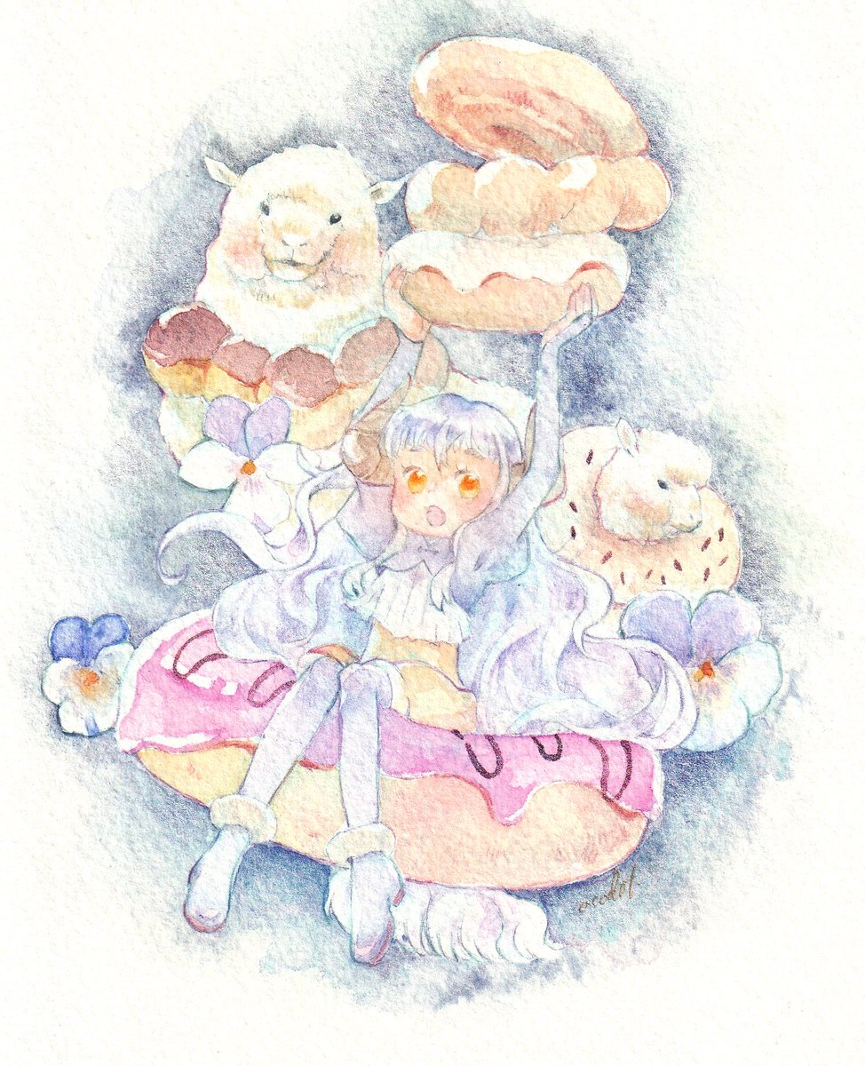 acodot_aco's tweet photo. わりと最近描いたのでお気に入りの子達

･･･最近？？

#透明水彩
#アナログ絵 https://t.co/x7Oi6KzwTx