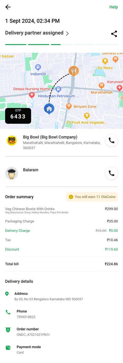 DivyankSaini1's tweet photo. @bhash @ola_supports
it's been over a day now and my food still hasn't arrived. I even reported the issue on the app but they haven't responded yet. If you can't handle providing good customer service, then don't offer the service at all!
#Ola #olafood https://t.co/yBJMDeVO7O