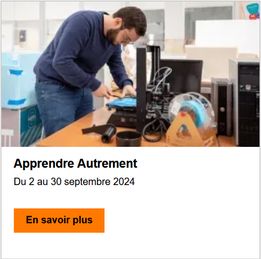 OrangeNormandie (@orangenormandie) on Twitter photo ⏰ C'est la #rentrée, l'heure des bonnes résolutions a sonné !
Et si vous en profitiez pour candidater aux 2 appels à projets de la <a href="/FondationOrange/">FondationOrange</a> ?
🎶 Diffusion et accès à la Musique du 29/08 au 01/10
✏️ Apprendre autrement, du 02/09 au 30/09
👉 oran.ge/3Xoct4t ⏰ C'est la #rentrée, l'heure des bonnes résolutions a sonné !
Et si vous en profitiez pour candidater aux 2 appels à projets de la <a href="/FondationOrange/">FondationOrange</a> ?
🎶 Diffusion et accès à la Musique du 29/08 au 01/10
✏️ Apprendre autrement, du 02/09 au 30/09
👉 oran.ge/3Xoct4t