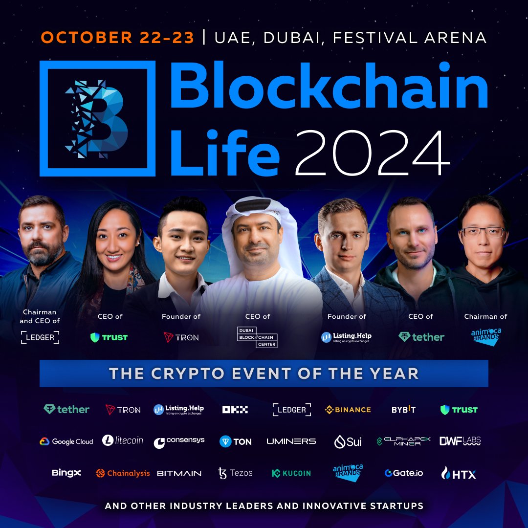 Visit Us at Blockchain Life 2024

We'll see you at Booth S4 at the Blockchain Life Forum in Dubai on October 22-23 👀

Use the EMCD promo code for a 10% discount 
and get your ticket on the official website here
blockchain-life.com/asia/en/?utm_s…

This event is your chance to catch up and