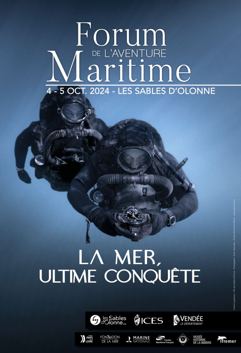 [ÉVÉNEMENT] 📢 Forum de l’Aventure Maritime « La mer, ultime conquête »
📆4-5 octobre aux Sables d’Olonne
👉Entrée gratuite, inscriptions sont ouvertes : lessablesdolonne.fr/culture-patrim…
Des témoignages de skippers du <a href="/VendeeGlobe/">Vendée Globe</a>, de  commandos marines, de scientifiques, explorateurs...