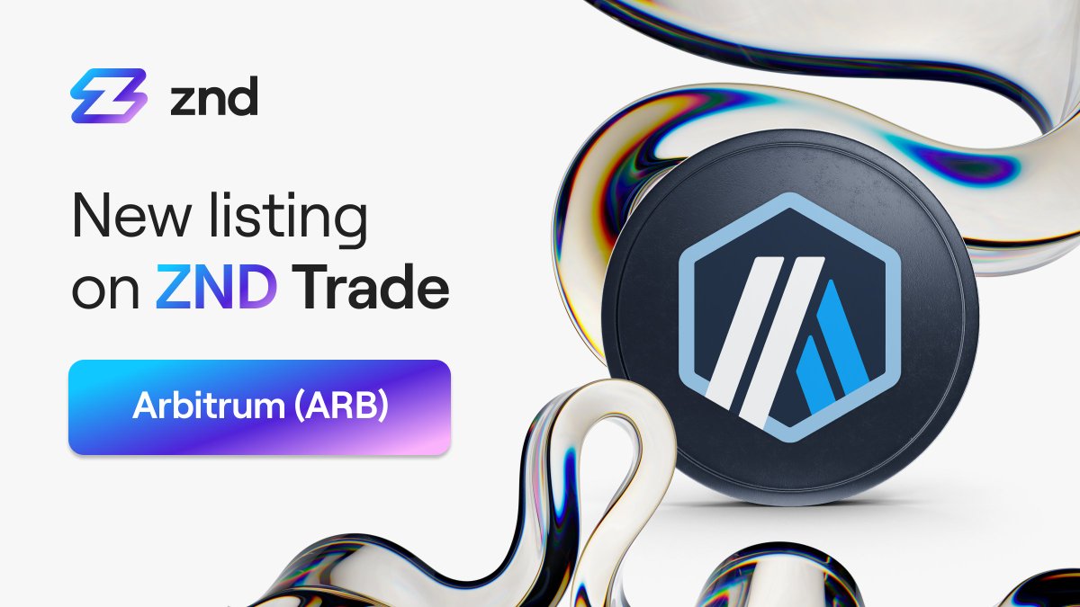 ZND_co's tweet photo. New Listing on ZND Trade! 🚀

You can now trade @arbitrum - $ARB for up to €6.5M!

Why Arbitrum? It’s a top Layer 2 solution for Ethereum, offering faster and cheaper transactions through optimistic rollups.

Start trading now 👉 https://t.co/OzIAjbAUxE https://t.co/UkpKupE8Ej