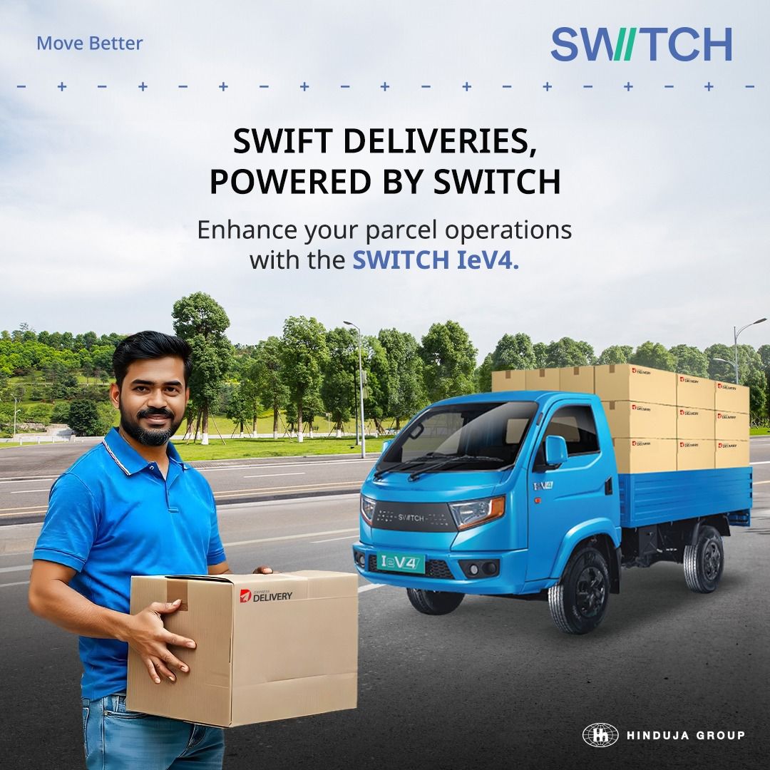 switchmobilitye's tweet photo. Elevate your delivery operations with the power of SWITCH IeV4 and experience the difference in speed, efficiency, and customer satisfaction.

#SwitchMobility #ElectricVehicles #MoveBetter #EcoFriendly #ZeroEmissions #FutureOfMobility #EVRevolution #SwitchingToSwitch #TransportationLogistics