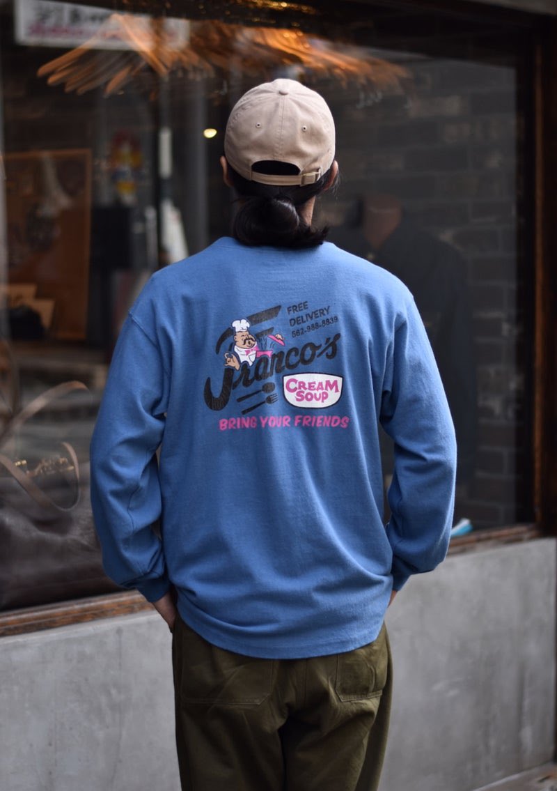 SMACLO's tweet image. フェローズ新作ロンTはスープショップのスタッフTEEをイメージし製作🍲
ameblo.jp/smaclo-2/entry…
#pherrows #smaclo