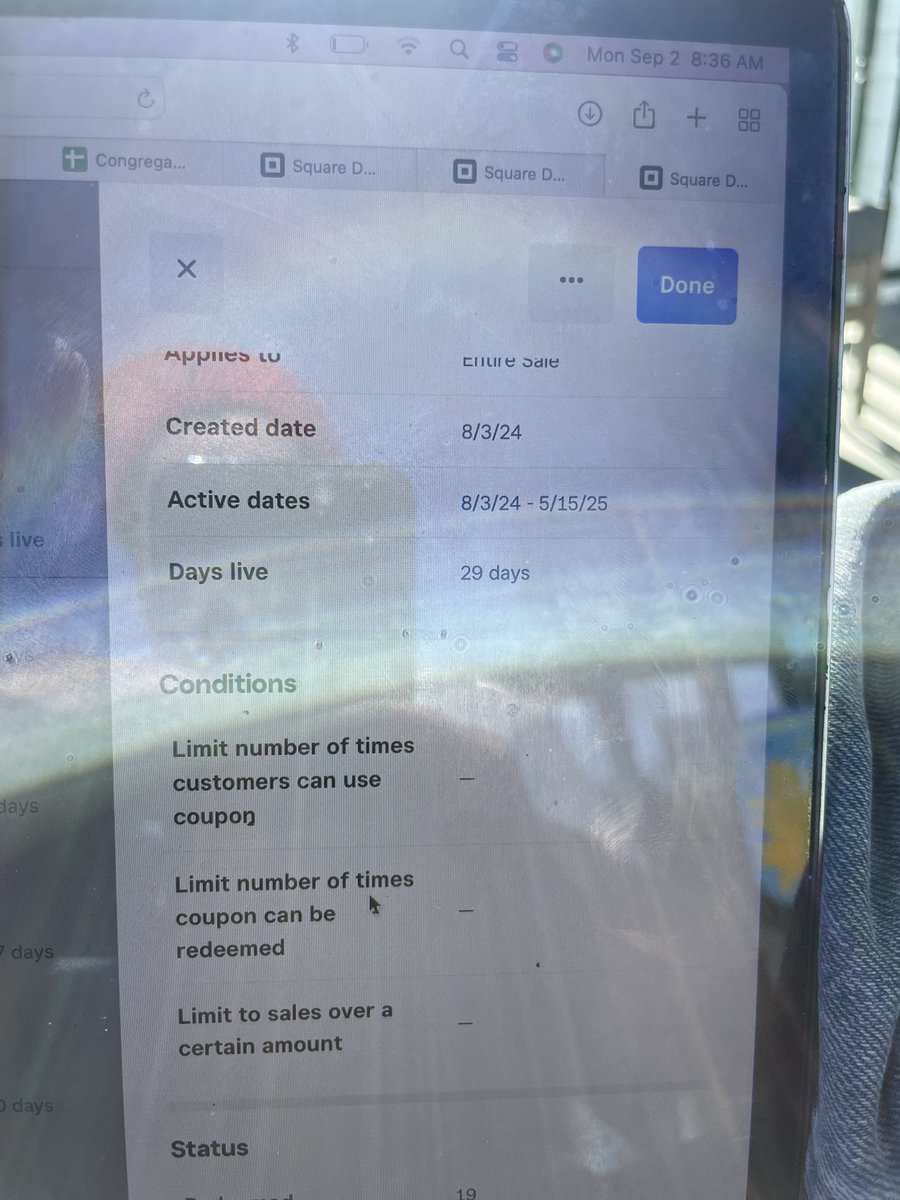 whealthkitchen's tweet photo. @Square can someone please wake up during this coupon migration to marketing?!  You can’t stop customers from redeeming the coupon more than once only the  total amount of times it can be redeemed. Also the three dot toggle next to the done button doesn’t let you open up and edit the coupon. Do better you’re killing my current promotion run with the same person keeps ordering every day with the coupon and I can’t shut it off because it’s a promo partnered with one of my large clients. I just want to be able to limit the amount of times a customer can use a coupon and after 4 hours on hold and 2 hours with customer service on a call no can figuire this out? It’s like day 1 coupon mod, worry about cash app and lending a little less and help your core customers!!!!