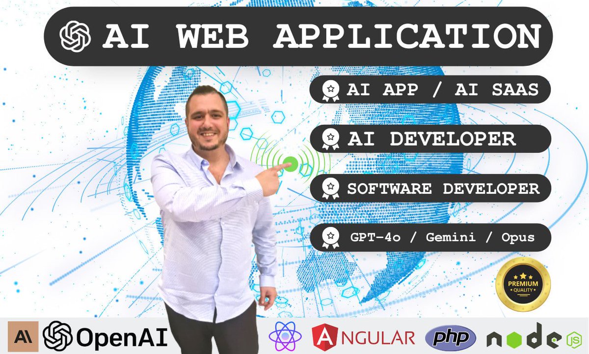 ruposhamin's tweet image. Are you searching for a top-tier AI software developer to elevate your web application with cutting-edge GPT technology?
Meet Expert Software Development Full Stack Lead Engineer!
Join for hire!go.fiverr.com/visit/?bta=148…
#AIwebapplication #gpt4 #AI #OpenAI #SaaS #softwaredeveloper