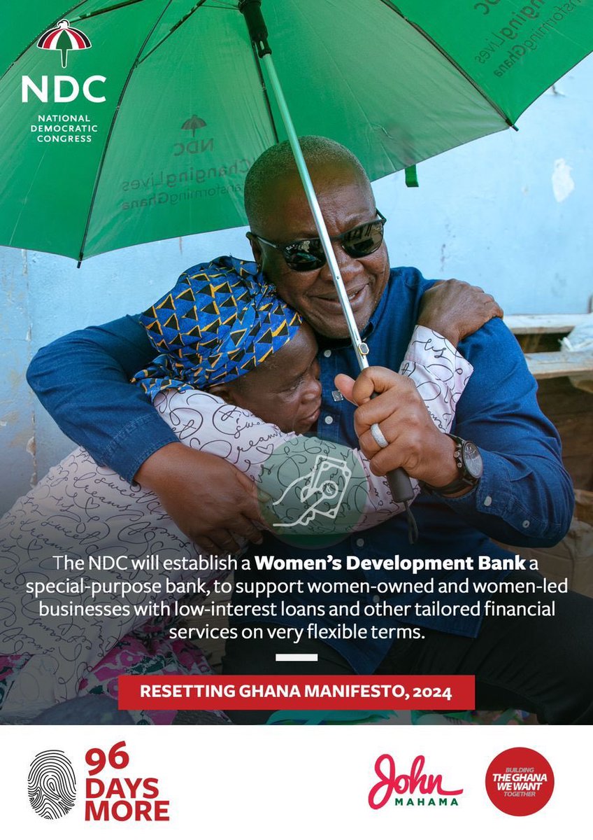 gctutein's tweet photo. We are all excited about the prospects for the Women’s Development Bank! Lets make this happen 
#Mahama24HourEconomy 
#MahamaForPresident https://t.co/EIf3OxQ8q6
