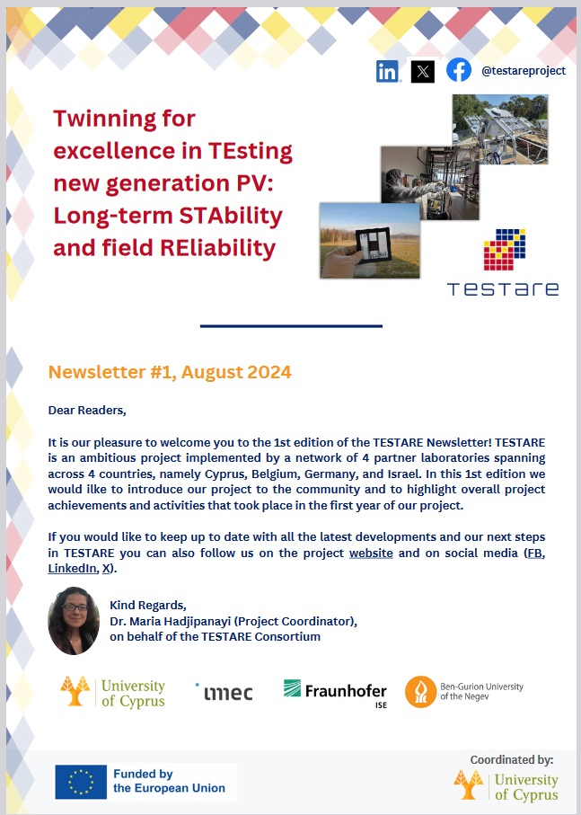 testareproject's tweet photo. It is our pleasure to welcome you to the 1st edition of the #TESTARE Newsletter!
👉In this 1st edition we would like to introduce our project to the community and to highlight overall project achievements and activities that took place in the first year: https://t.co/5xg1A8PCT7 https://t.co/esJ4khc20W