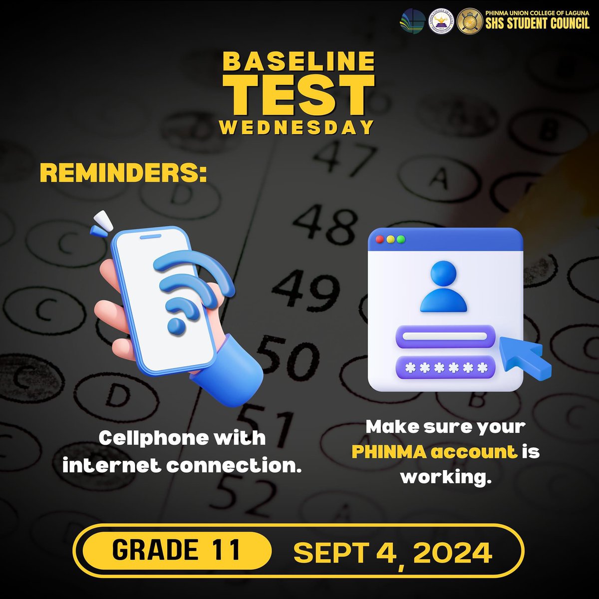 phinmauclshssc's tweet image. 𝐆𝐎𝐎𝐃𝐋𝐔𝐂𝐊, 𝐉𝐔𝐍𝐈𝐎𝐑 𝐊𝐍𝐈𝐆𝐇𝐓𝐒!!!

#baselinetest
#phinmauclshsc
#tres

Caption: Cris Andrei Lacson
Pubmat: Geann Basi